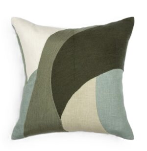 Ellis Olive Embroidered Cushion 50X50Cm