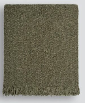 Lily Olive Cotton Blend Throw 130X150Cm