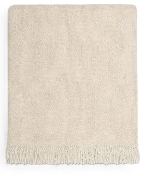 Lily Ivory Cotton Blend Throw 130X150Cm