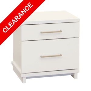 Franz 2Dr Bedcab White W/Nickel Handles