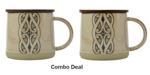 Miriama Grace-Smith Brown Glazed Ceramic Mug X 2