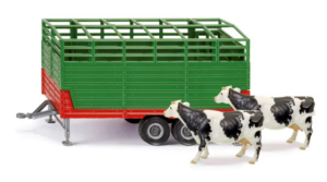 Siku Stock Trailer With 2 Cows 1:32