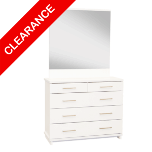 Franz 5Dr Dresser White W/Nickel Handles