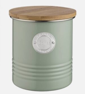 Typhoon Sage Coffee Storage 1Lt 14X12Cm Bamboo Lid