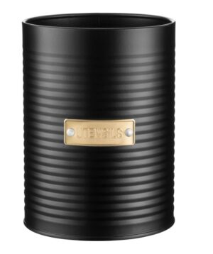 Typhoon Black Utensil Pot 1.4Lt 15X11Cm