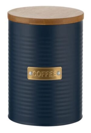 Typhoon Navy Coffee Storage 1.4Lt 16X11Cm Bamboo