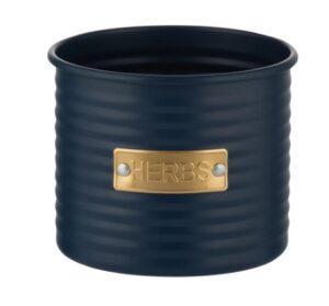 Typhoon Navy Herb Planter 700Ml 10X9Cm