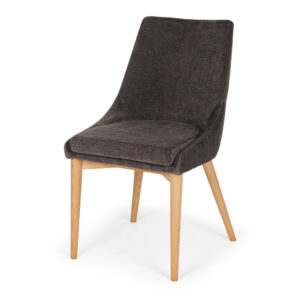 Eva Dark Grey Danny Fabric Dining Chair