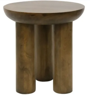 Betty Wooden Side Table Walnut 50X50X50H