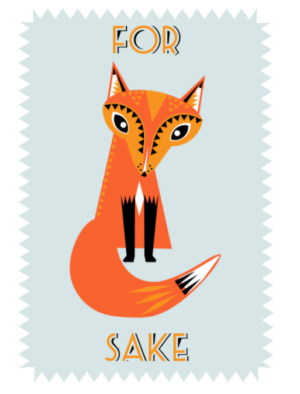 For Fox Sake Tea Towel 100% Cotton 50X70