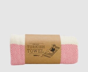 Moana Road Pink Turkish Towel 100% Cotton 90X180