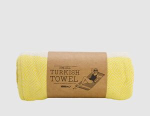 Moana Road Yellow Turkish Towel 100% Cotton 90X180