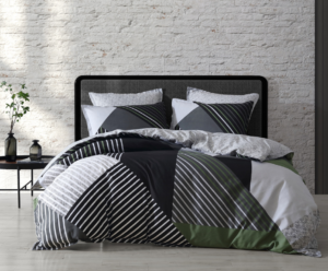 Noah Charcoal King Duvet Cover Set