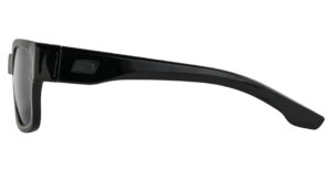 Dirty Dog Avenger Shiny Black Green Sunglasses