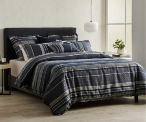 Detroit Navy Queen Duvet Cover Set