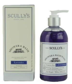 Scullys Lavender Shower & Bath Wash 300Ml
