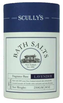 Scullys Lavender Bath Salts 250Gm