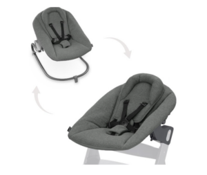 Hauck High Chair 2 In 1 Alpha Bouncer Dark Grey