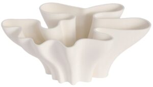 Blossom White 3D Printed Ceramic Vase 27X16X12H