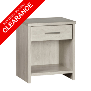 Atlas 1Dr Bedside Cabinet Blonde 480X396X555H