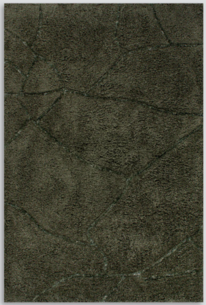 Aria Olive Shaggy Carved Floor Rug 2.0X2.9M