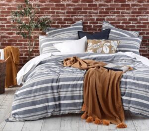 Matakana Woven Yarn K/Single Duvet Cover