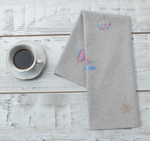 Deck The Halls 55:45 Linen Cotton Teatowel 50X70Cm