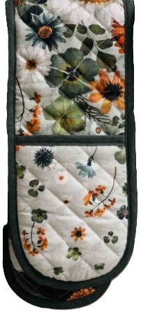 Flowerfield Double Oven Glove