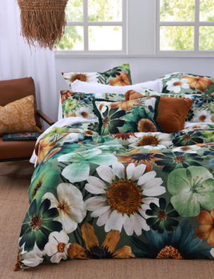 Flowerfield 300Tc Cotton Sateen King Duvet Cover