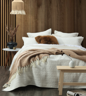 Loom Chalk Cotton Voile Coverlet 220X240