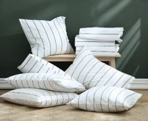 Cape Stripe 250Tc Sheet Set Bluestone King