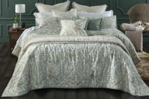 Whisper Quilted Linen Cotton Bedspread King