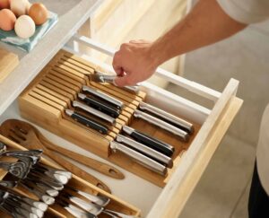 Joseph Joseph In Drawer Bamboo Knife Organiser