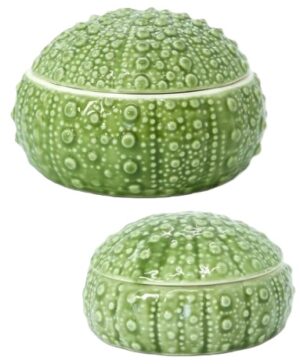 Kina Bowl Green Set Of 2 Bowls 10Cm & 12.5Cm