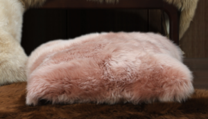 Blush Nz Sheepskin Feather Filled Cushion 50X50