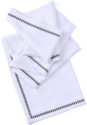Bee Small Embroidered Linen Tablecloth 160X220