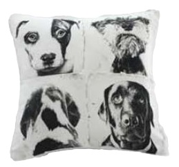 Canine Printed Cotton Cushion 50X50