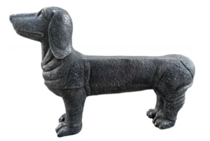 Sausage Dog Stool 82Cm Fibre Clay 18X56X82