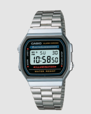 Casio Classic Silver Square Digital Watch