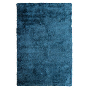 Aberdean Mallard Blue Soft Shaggy Rug 1.9x2.9M