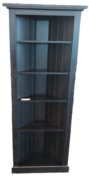 Addington Cnr Shelf W/Groove Back Black 75x30x180