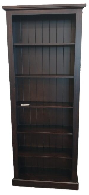 Addington Bookcase Grooved Back Chocolate 840x280x2100