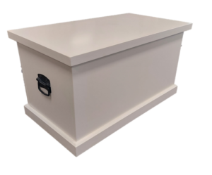 Addington Blanket Box Bone Colour 900X500X500H
