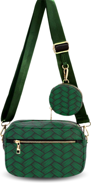 Ponsonby River Jayden Green Shoulder Bag 22X14X9Cm
