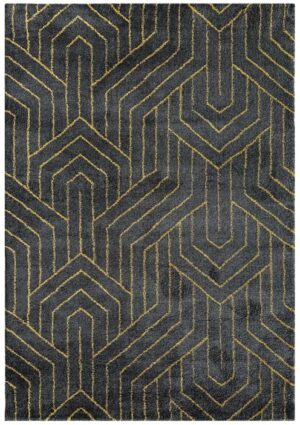 Aida Deco Black Gold 1.6X2.3M Large Rug