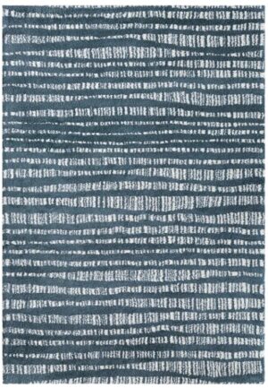 Aida Ridge Blue White 2.0X2.9M X-Large Rug