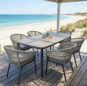 Alfie 1800 Table + 6 Arcola Dining Chairs