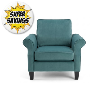 Alice 1 Seater In Poeme Sea Green Fabric