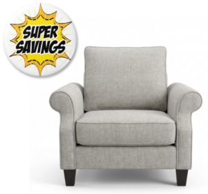 Alice 1 Seater In Ramsey Mist Fabric
