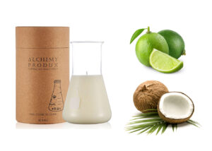 Conical Flask Candle 230Gm Coconut & Lime
